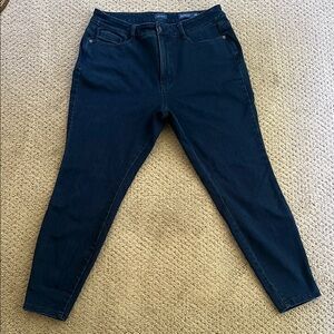 J. Jill Women's High Rise Legging Jeans - Dark Blue